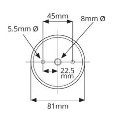 Girofar Directional LED Multivoltaj -QuadFlash
